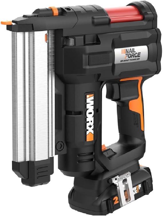 Worx WX840L 20V パワーシェア コードレス 18ゲージ ネイル&ステープルガン