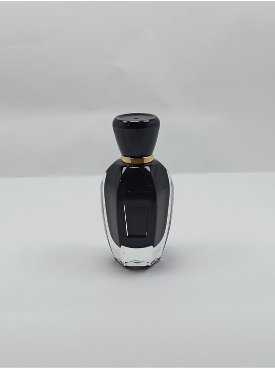 Boş Parfüm Kolonya Şişesi Tekrar Dolum Yapılabilir 50ml, Altın Detaylı, Siyah Rengi