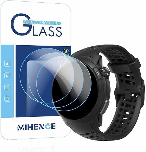 Screen Protector Compatible for COROS PACE Pro GPS Sport Watch, 9H Anti-scratch Tempered Glass Film (3 PCS)