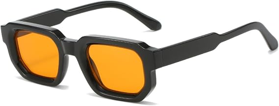 Vintage Rectangular Sunglasses for Women Men Rectangle Sunglasses Retro Glasses