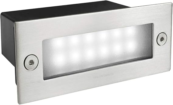 Long Life Lamp Company Mini 1.5w LED Outdoor Brick Light Step Light Cool White IP44 Recessed Wall Light ZLC093CW [Energy Class G]