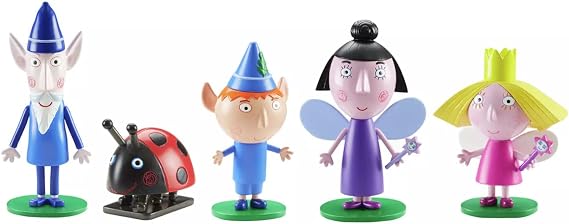 Ben & Holly Collectable 5 Figure Pack, Ben and Holly's little kingdom, wise old elf, nanny plum, imaginative play