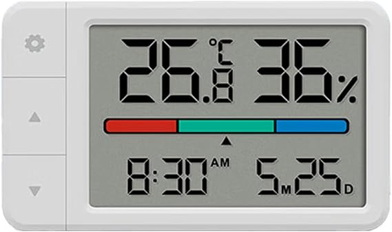 Multi-function Clock High-definition Digital Display Thermometer And Hygrometer Featuring Intelligent Temperature Reminder Accurate Baby Room