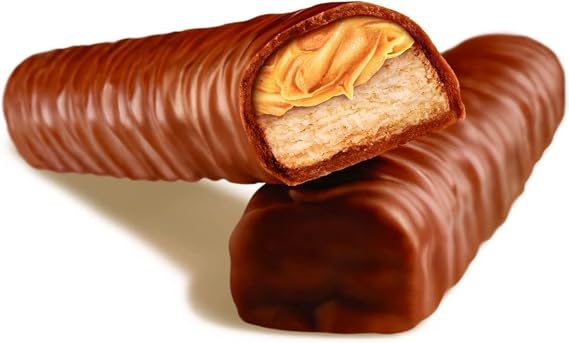Milk Chocolate Twin Chocolates Stick Bar With Biscuit & Caramel, Bulk Chocolate, 20 Snacks of 50g Caramel Chocolate Snack Bars
