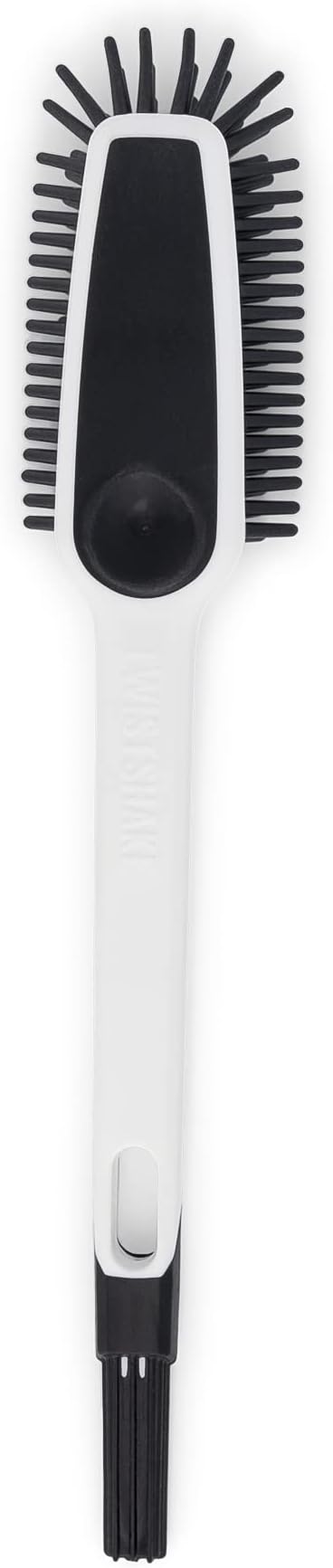 Twistshake Non-Scratch Baby Bottle Cleaning Brush Combined with Teat Brush | Suitablt for Sippy Cup, Baby Bottle, Teat and Dishes | BPA Free | Black White
