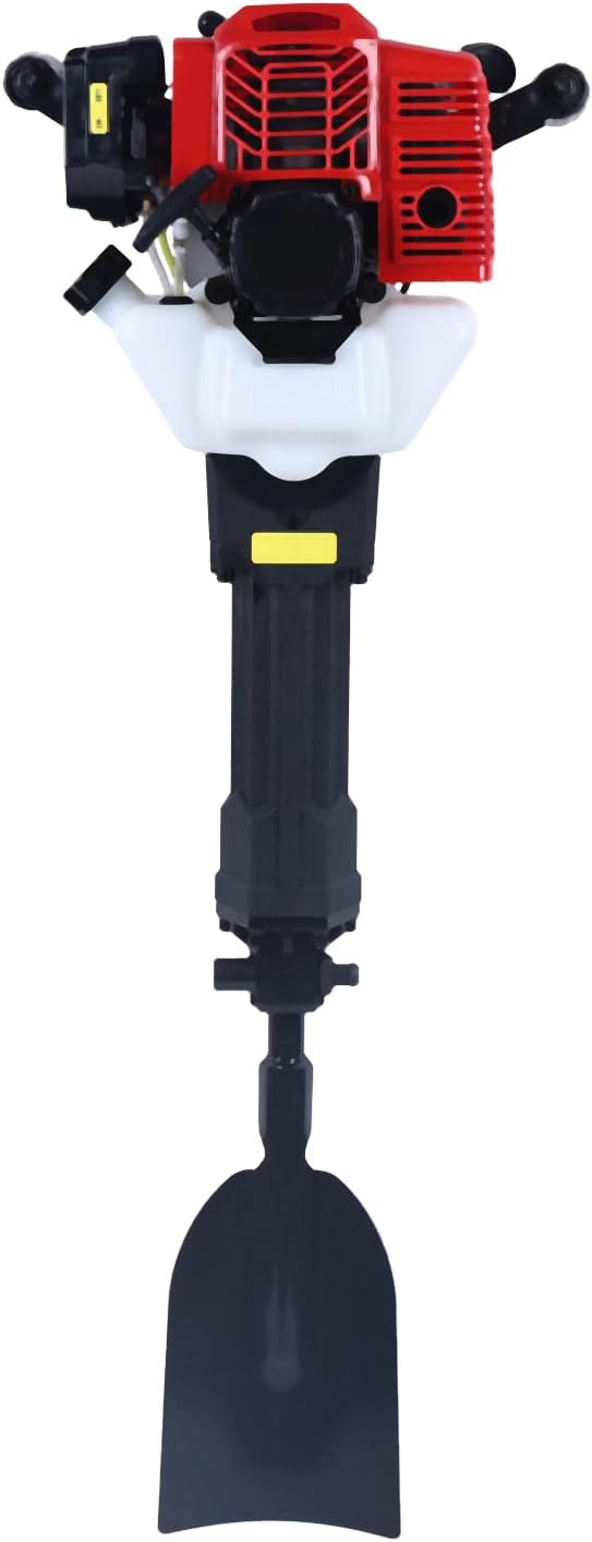 Garden Tree Digger, 52CC 2-Stroke Tree Excavator, 1900W 6500 RPM Handheld Trencher Excavator, Portable Post Hole Digger, for Garden Farm and Home