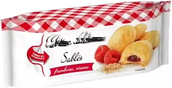 Boni Manam Raspberry & Sesame Shortbreads 150g