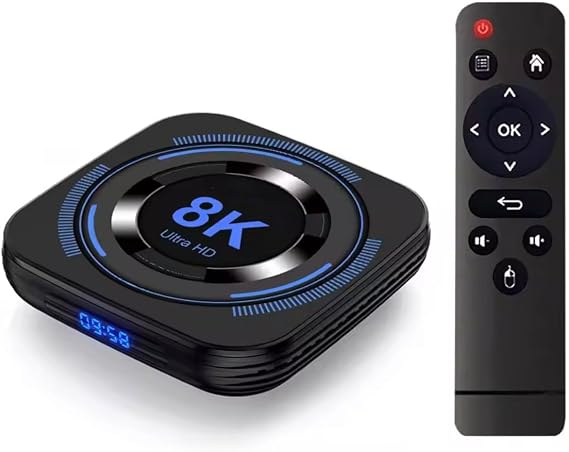 2025, Android 12 TV Box, Allwinner H618 Quad-Core, 8K 4K Ultra HD Media Player, 4GB RAM 32GB ROM, Dual-Band WiFi 2.4G/5G, Bluetooth, Voice Remote, Smart Streaming Set Top Box