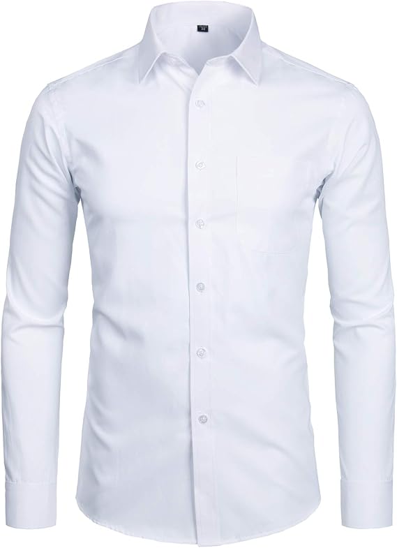 ZEROYAA Men's Modern/Fitted Button Down Shirt (Pack of 1)