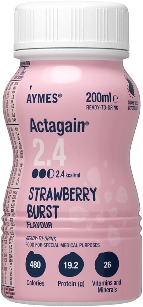 AYMES ActaGain 2.4 Nutritional Drink - Strawberry Burst - 1 x 200ml
