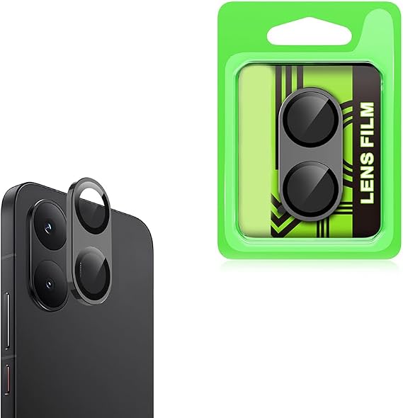 Aksesuarcim Xiaomi Poco X8 Pro Max ile Uyumlu Kamera Lens Koruyucu Cam Siyah