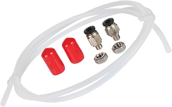3D Printer Filaments Dry Box Tubing Part With Smooth 2.5x4mm Feed Tube and Plugs 2.5x4mm 100CM