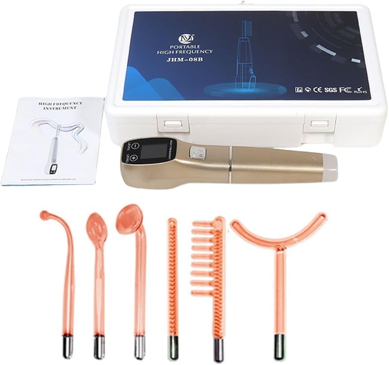 Digital High Frequency Device 6 Probes Facial Skin Care Rejuvenation Anti-Aging