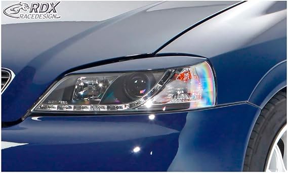 RDX Racedesign Head light spoilers compatible with Opel Astra G 1998-2004 (ABS)