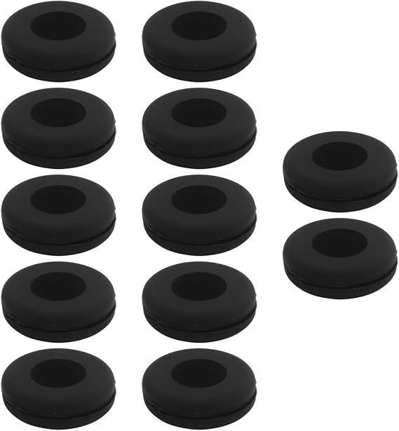 12pcs Racket Dampeners Silicone Shock Absorbers for Improved Comfort During Play (black)
