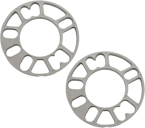 ホイールハブガスケット 2PCS 3/5/8/10mm ユニバーサルカーホイールスペーサーシムプレートアルミ合金アダプター 4x100 4x108 4x114.3 5x100 5x108 5x114.3 5x120に適合2PCS 3mm