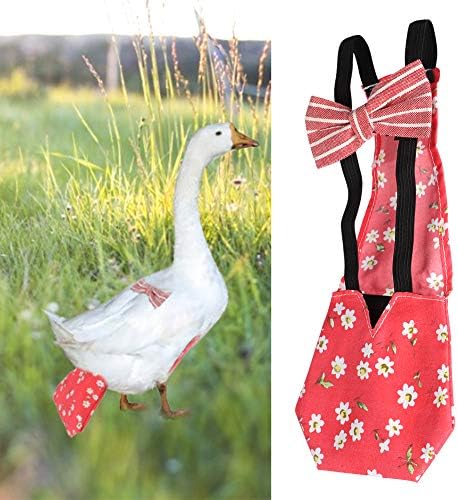 Washable Chicken Diaper with Bowknot Design for Poultry, Adjustable Cloth Nappy for Hen, Duck, Goose, Pigeon, Keep Your Home Clean, Suitable for Small to Large Pets