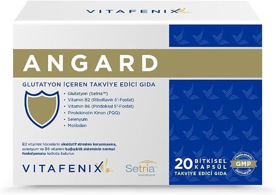 ANGARD Vitafenix Glutatyon Takviyesi - 500 mg Setria Glutatyon ve Selenyum İçeren Takviye