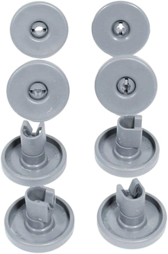 8X Universal Dishwasher Lower Basket Wheels Compatible with Zanussi
