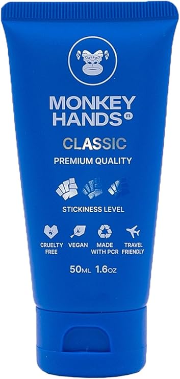 Monkey Hands CLASSIC Grip Aid for Pole Dancing, Circus Training & Calisthenics – 50 ml Antibacterial, Rosin-Free, No Residue, Vegan & Cruelty-Free