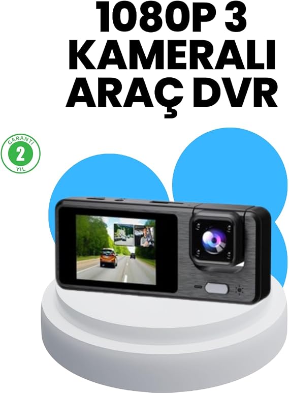 YamanHobi Geri Görüş Monitörlü Araç Kamerası | 2 İnç Ekran, Hareket Algılama -