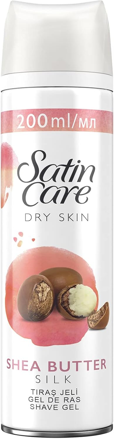 Gillette Venus Satin Care Female Shaving Gel Dry Skin, 200 ml
