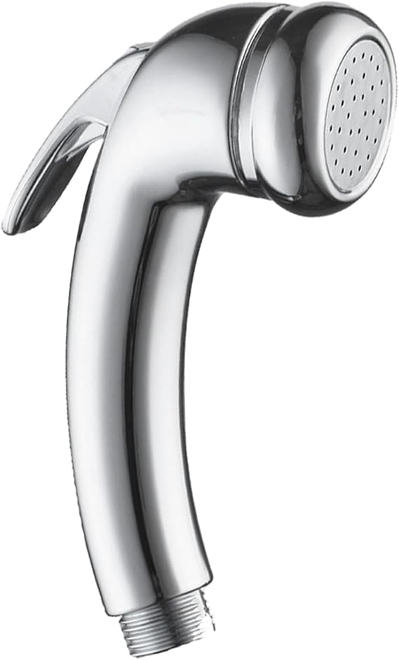 High Pressure Shower Head,1/2" Thread Chrome Trigger Handheld Shower Head