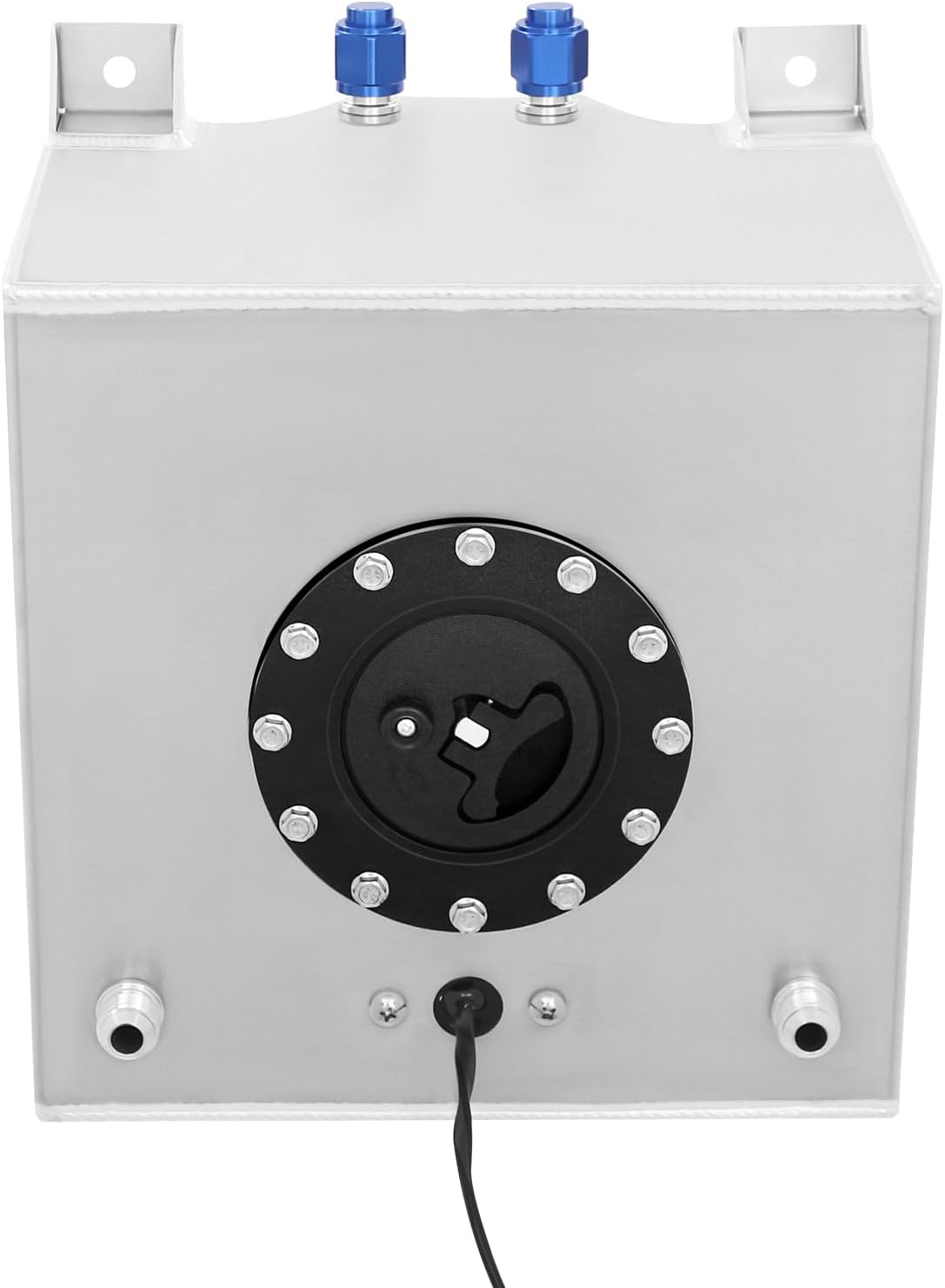 5 Gallon Fuel Tank 20 L Universal Aluminium Fuel Tank Space-Saving Motorsport Tank with Oil Level Sensor for Most Vehicles