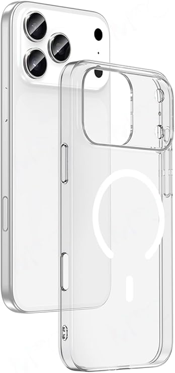 CONSTRAIN Apple iPhone 18 Pro ve iPhone 17 Pro İçin Kamera Korumalı Şeffaf Sert PC MagSafe İle Uyumlu Telefon Kılıfı Arka Kapak - Şeffaf