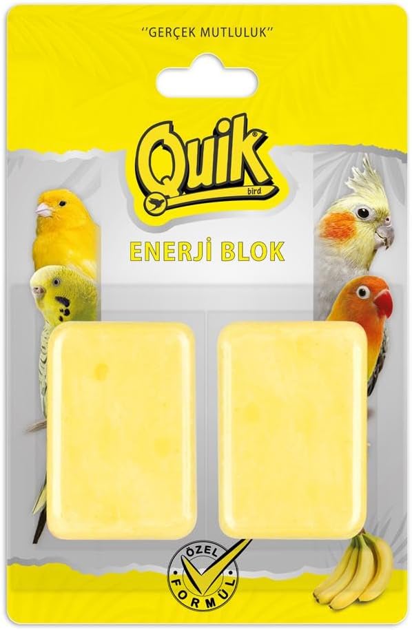 Quik Energy Block for Birds, Banana, 2-pack