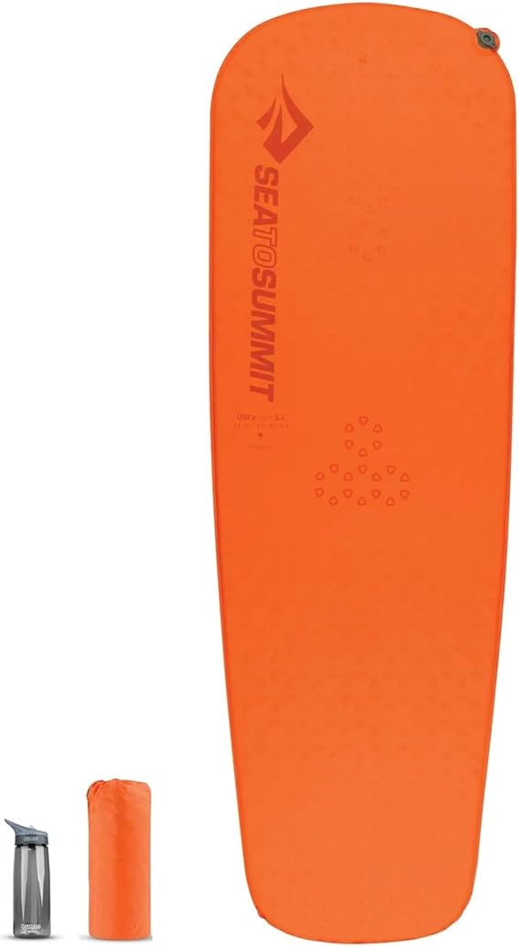 Sea to Summit - Ultralight Self Inflating Isomatte - Ultraleichte & robuste Schlafmatte - Delta Core-V-Technologie - Pillow Lock-System - 25 Jahreszeiten - Wandern - Orange