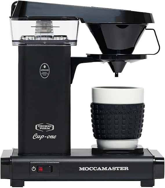Moccamaster Cup-One, Small Filter Coffee Machine, Matt Black