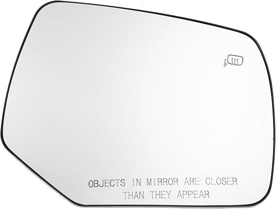 Car Rearview Right Side Heated Mirror Glass for Ford Escape 2008-2012 AL8Z17K707E Replacement Heated Mirror Glass with Backing Holder
