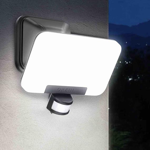 OREiN 2700K-6500K Security Lights Outdoor Motion Sensor, 24W LED Floodlight [Energy Class E]