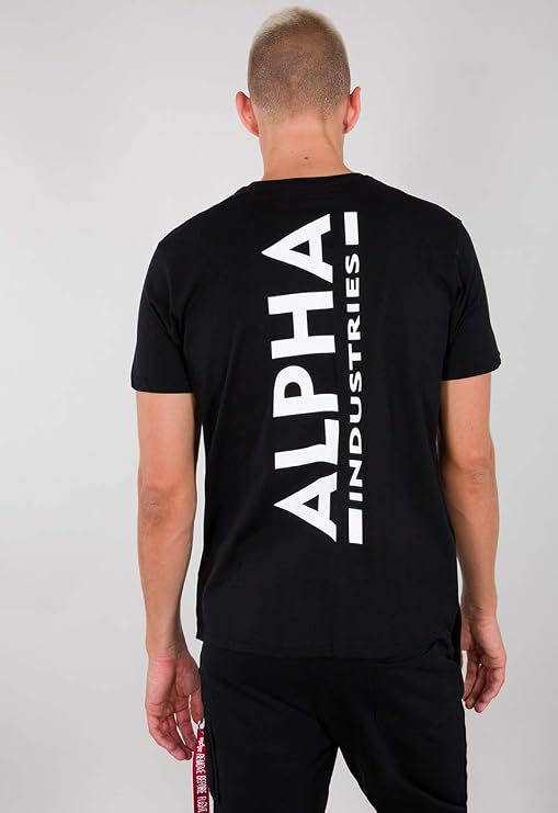 Alpha Industries Men's Basic T Small Logo Foil Print T-Shirt