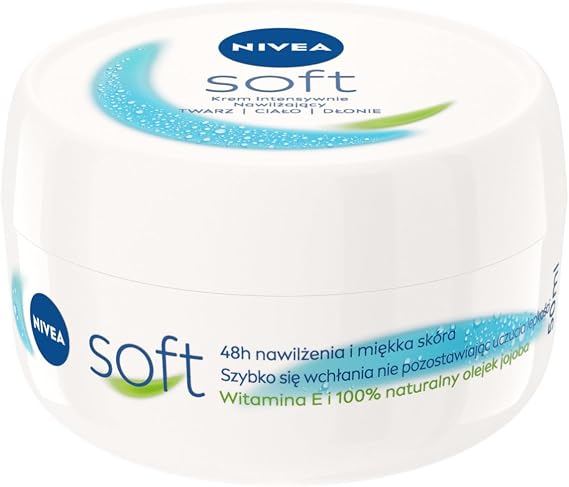 NIVEA Soft Intensive Moisturizing Cream for Body and Hands 50ml