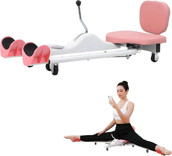 Split Machine Trainer, Adjustable 0-180° Leg Stretcher for Flexibility, Yoga, Ballet & Gymnastics, Home Stretching Equipment with Stainless Steel Frame​