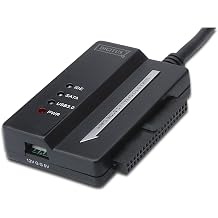 Digitus USB3.0 zu SATAII + 3.5 " IDE adaptör kablosu, Windows7, XP, Vista ve Mac, dahil şarj aleti (12 V/2 A)
