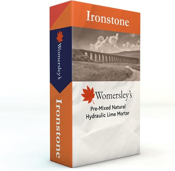 Ironstone Heritage Lime Mortar Sandstone Pre Mixed Natural Hydraulic Lime and Sand 25kg Bag