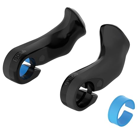 SQlab Unisex - Adult 410 Innerbarends 2.0 Indoor Bicycle Bar Ends, Black, One Size
