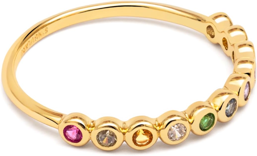 SINGULARU - Orbit Ring Brass with 18Kt Gold Plated Finish. Jewellery for Women. Size 10-18