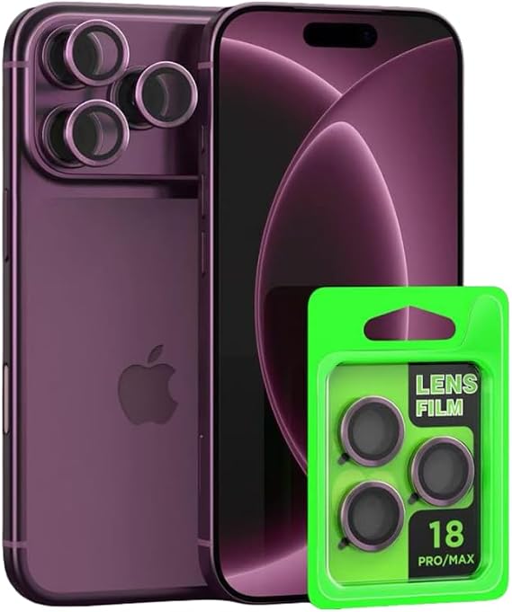 UnDePlus Newface iPhone 18 Pro Raze Metal Kamera Lens Bordo