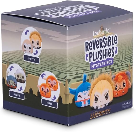 TeeTurtle Labyrinth 3インチ リバーシブルぬいぐるみミステリーボックス 6個セット
