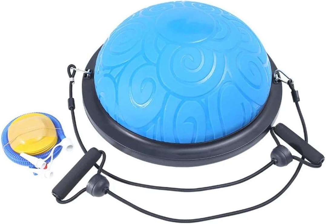 Leyaton Uluslararası Standart Ebatlarda 62 Cm Çap Bosu Ball Bosu Topu Pilates Denge Aleti Pompalı Mavi, Tek Ebat, BDTPBLE, MAVİ