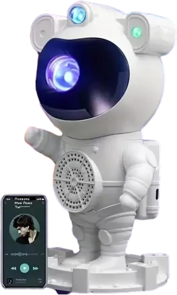 Akıllı Astronot Projeksiyon Gece Aydınlatma & Bluetooth Hoparlör (5264) [Enerji Sınıfı A]