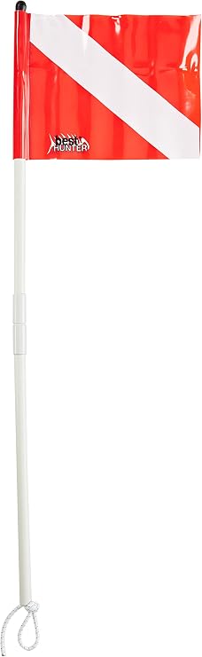 BESTDIVERS Best Divers Removable Flagpole with Elastic Codline, 80 cm