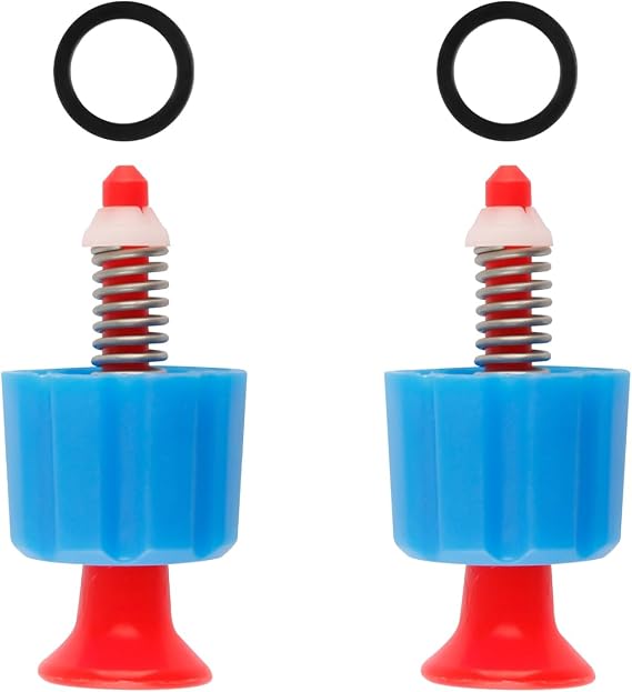 2PCS Automatic Pressure Relief Valve, Plastic Safety Release Components for Backpack Garden Sprayers, for Safe and Efficient Lawn Watering(Blue)