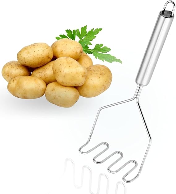 Orret Home Metal Saplı Paslanmaz Çelik Patates Ezici (Metal Saplı)