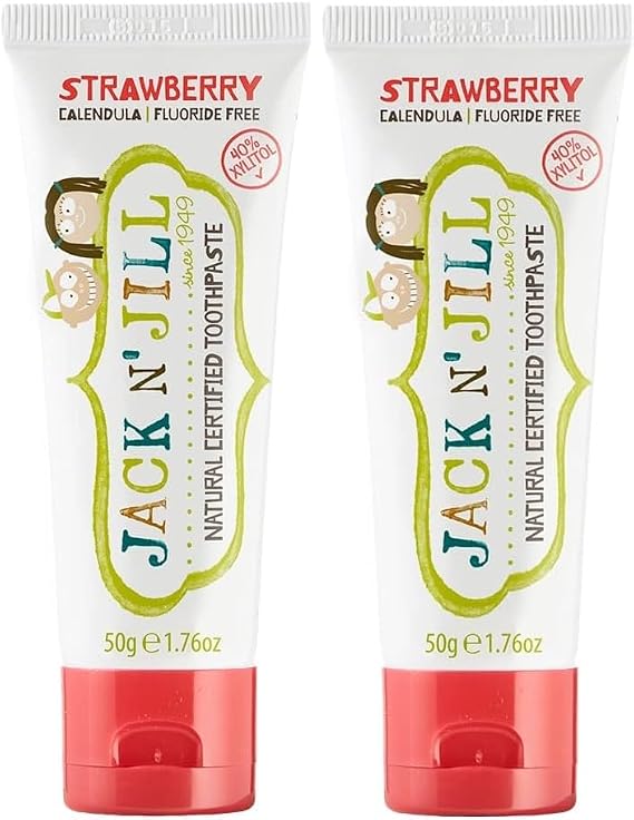 Jack N Jill Doğal Sertifikalı Çilek Aromalı Diş Macunu 50 Gr X 2 Adet