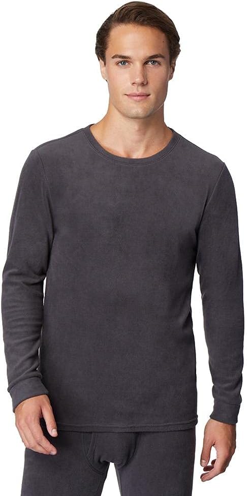 32 Degrees Men’s Heat Performance Thermal Heavyweight Baselayer Crewneck Long Sleeve Fleece Top
